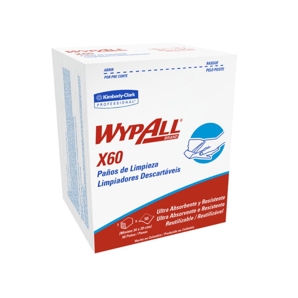Paño Wypall X-60 Bolsa Multiuso 24x50 Código 30243120 / Marca Kimberly Clark