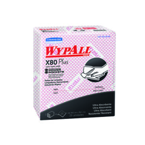 Paño Wypall X-80 Rojo Plus 1x10x30 Código 30243076 / Marca Kimberly Clark