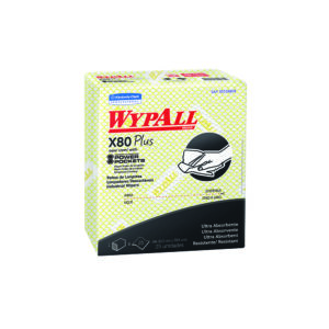 Paño Wypall X-80 Amarillo Plus 1x10x30 Código 30228270 / Marca Kimberly Clark
