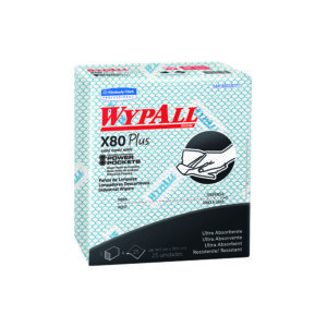 Paño Wypall X-80 Azul Plus 1x10x30 Código 30243107 / Marca Kimberly Clark