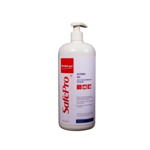 Alcohol Gel Con Glicerina Caja 12x1 Lt Con Válvula Código SAF006 / Marca Safepro