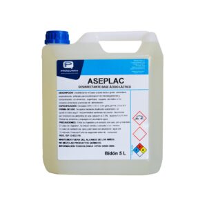 Aseplac Proquimia Caja 2x5L Desinfectante Ácido Láctico para Frutas y Verduras