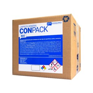 Conpack Bac Cubitainer 10 Lt Detergente Desinfectante A Base De Amonio Cuaternario Con Agradable Aroma Código 1047102 / Marca Proquimia