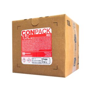 Conpack WC Cubitainer 10 Lt Detergente Desincrustante, Desinfectante y Desodorizante Para Baños Sistema Conpack Código 1028202 / Marca Proquimia