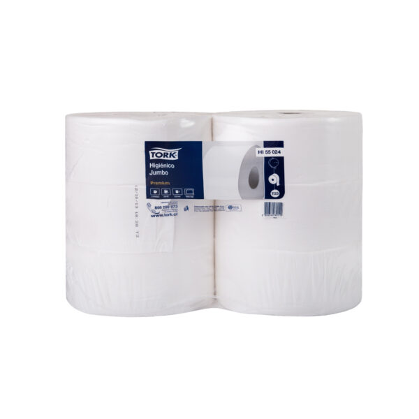 Tork Premium Higienico Jumbo Doble Hoja 6x250 Metros Código HI55024 / Marca Tork