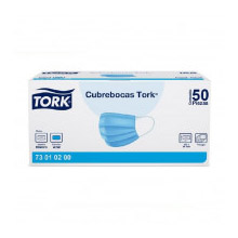 Mascarilla de 3 Capas Tork - 20 Paquetes de 50 Unidades Código MA70002 / Marca Tork