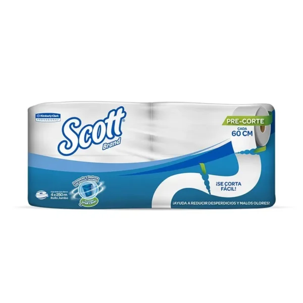 Papel Higiénico Scott Doble Hoja 4X250M Código 30245194 / Marca Kimberly Clark