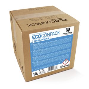 Abrillantador Ecoconpack Proquimia 10 L para lavavajillas automático, acabado brillante sin velos