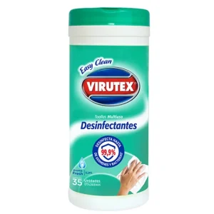 Toallitas desinfectantes Virutex Wild Clean 35 unidades, aroma Fresh para superficies multiuso